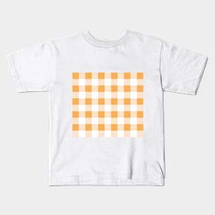 Northeastern farmer pattern yellow Kids T-Shirt